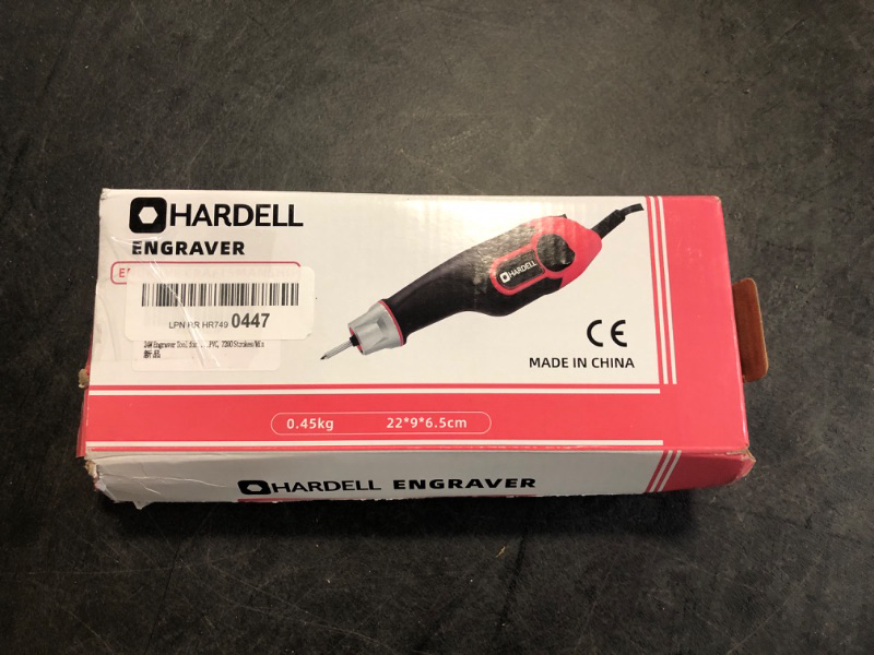 Photo 3 of HARDELL 15W Engraver, 5 Speed Engraving Pen with 2 Stencils and 3 Tungsten Carbide Steel Bits, Handheld Etching Tool for Metal, Wood, Glass, DIY Crafting, Leather, PVC Pipe, Stone?Pink?