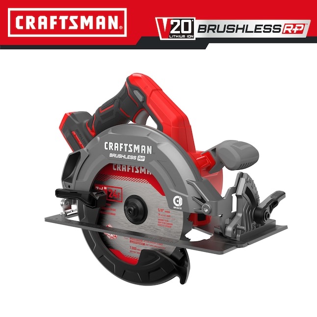 Photo 1 of CRAFTSMAN V20 RP 20-volt Max 7-1/4-in Brushless Cordless Circular Saw (Bare Tool)