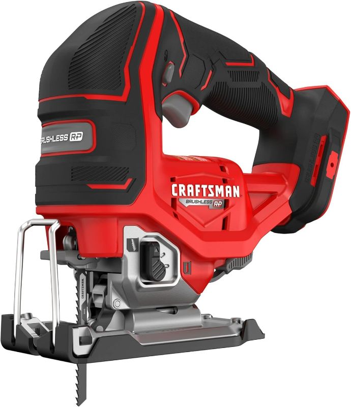Photo 1 of CRAFTSMAN V20 RP Cordless Jig Saw, 3 Orbital Settings, Up to 3,200 SPM, Variable Speed Keyless, Bare Tool Only (CMCS650B)