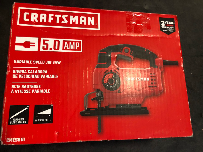 Photo 3 of Craftsman Jig Saw, Variable Speed CMES610