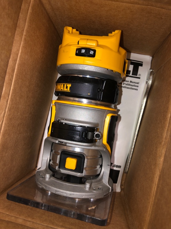 Photo 2 of DEWALT 20V Max XR Cordless Router, Brushless, Tool Only (DCW600B)