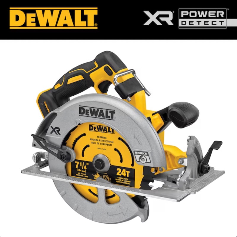 Photo 1 of DEWALT XR Power Detect 20-volt Max 7-1/4-in Cordless Circular Saw (Bare Tool)