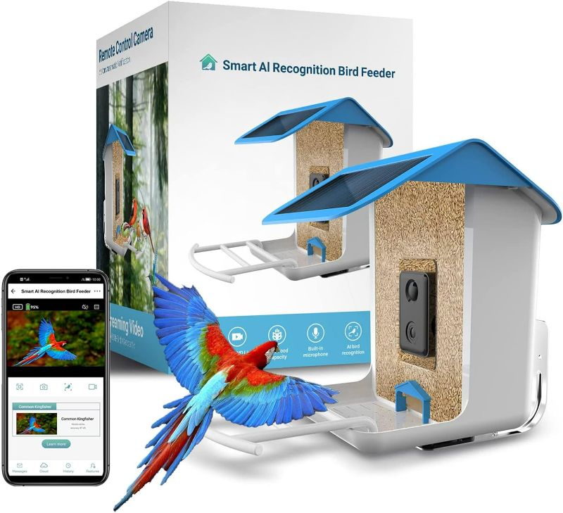 Photo 1 of Smart Bird Feeder with Camera,Bird Camera Feeder Video Bird Feeder Video Camera AI Identify Bird Species, App Control