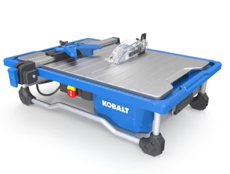 Photo 1 of Kobalt 5-Amp 7-in-Blade Corded Wet Tabletop Tile Saw