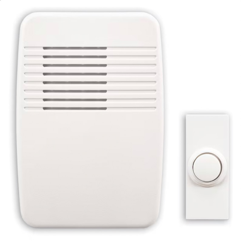 Photo 1 of Utilitech White Wireless Doorbell Kit