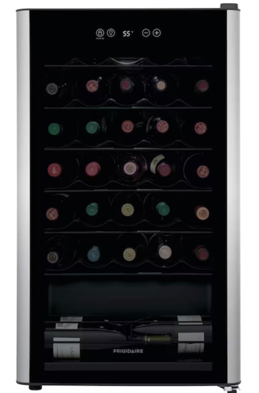 Photo 1 of Frigidaire 19.3-in W Black Freestanding Indoor Wine Cooler