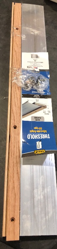 Photo 2 of M-D 36-in x 5.625-in Aluminum/Wood Door Threshold (Install with Screws)