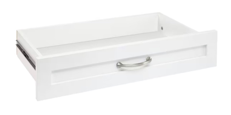 Photo 1 of ClosetMaid BrightWood 25-in x 5-in x 13-in White Drawer Unit