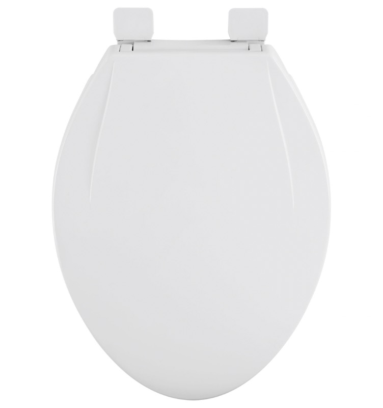 Photo 1 of American Standard MightyTuff Plastic White Elongated Soft Close Toilet Seat