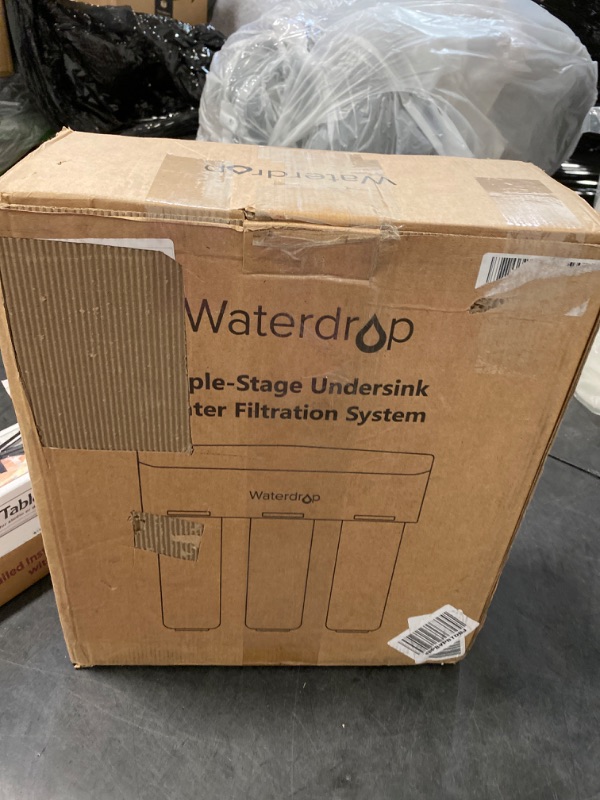 Photo 4 of Waterdrop TSB 8 Layer High Capacity Under Sink Water Filter, Reduces PFAS, PFOA/PFOS, Fluoride, Chlorine, Bad Taste & Odor, with Dedicated Faucet, NSF/ANSI 42 Certified Element, USA Tech
