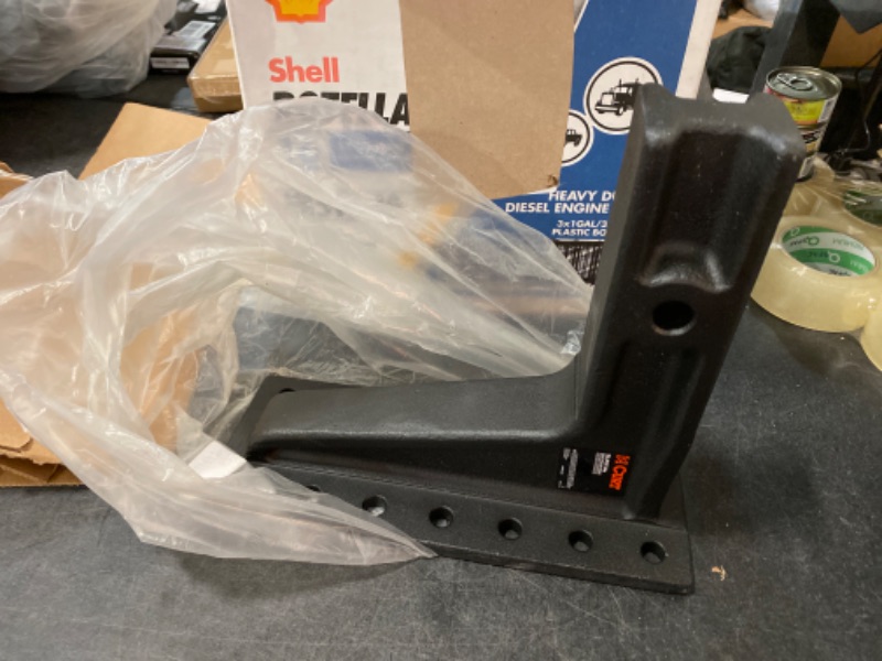 Photo 2 of 20,000 lbs. 12-1/2 in. High Adjustable Trailer Hitch Pintle Mount (2-1/2 in. Shank, 10-3/4 in. Long)
