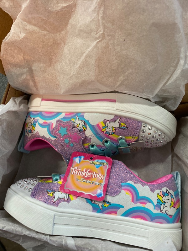 Photo 2 of SKECHERS KIDS Twinkle Sparks 314809N (Toddler) (Lavender/Multi) Girl's Shoes (Toddler 9)
