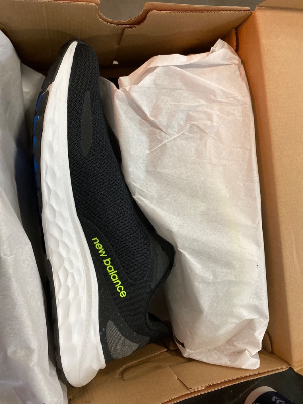 Photo 2 of New Balance Men's Fresh Foam Arishi V4 Running Shoe 13 Black/Pixel Green/Cobalt