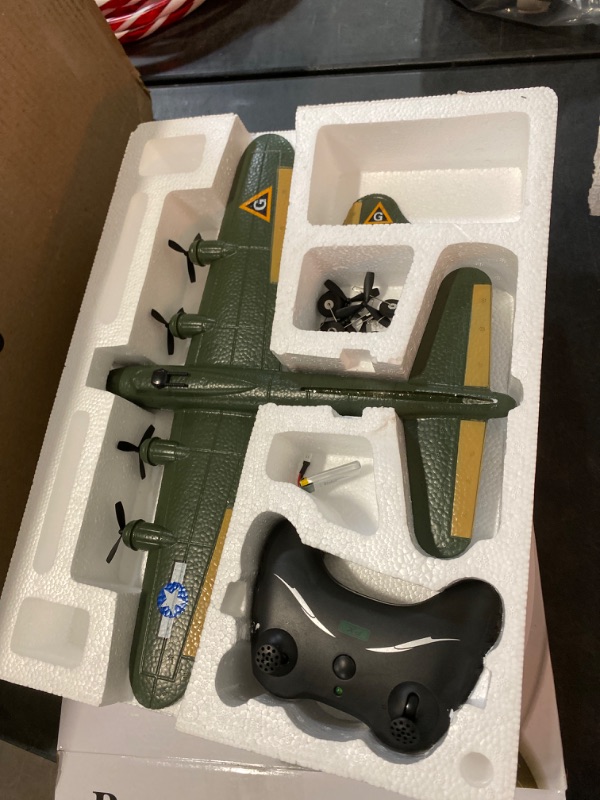 Photo 2 of GoolRC B-17 RC Plane, 2 Channel RC Airplane, 2.4Ghz Remote Control Airplane, Ready to Fly EPP Foam Glider, Fixed Wing RC Aircraft Flight Toys for Boys,Kids and Adults
