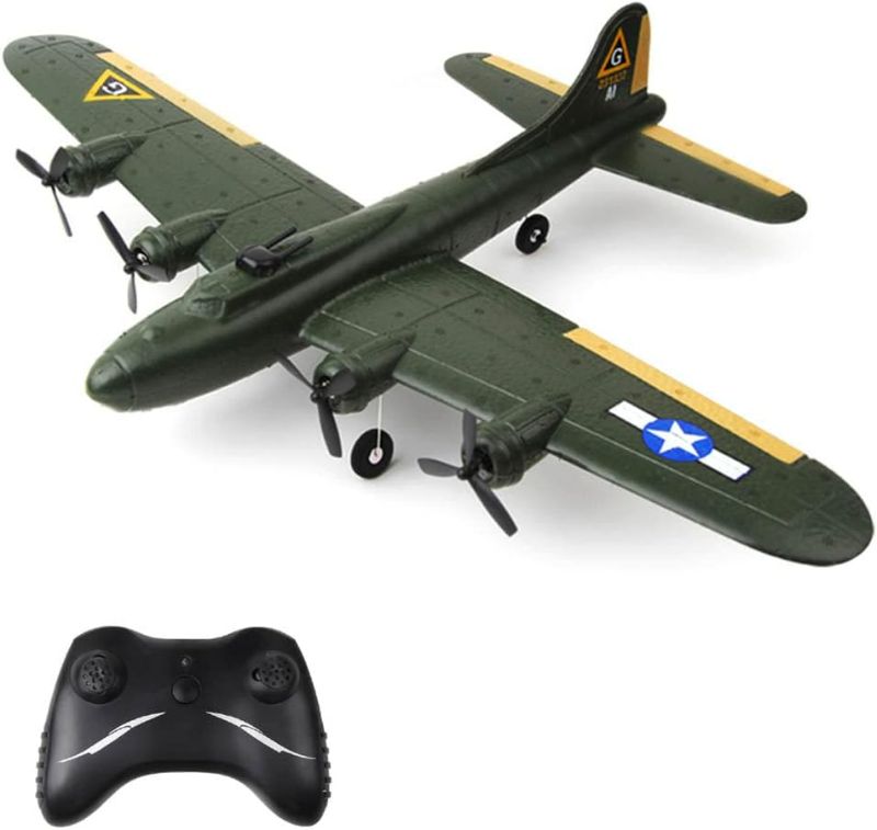 Photo 1 of GoolRC B-17 RC Plane, 2 Channel RC Airplane, 2.4Ghz Remote Control Airplane, Ready to Fly EPP Foam Glider, Fixed Wing RC Aircraft Flight Toys for Boys,Kids and Adults
