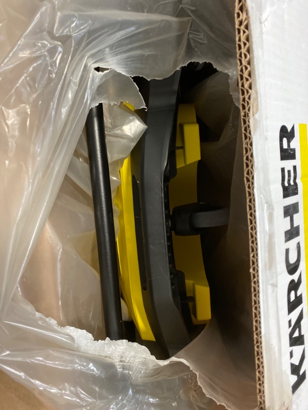 Photo 1 of Karcher S 4 Twin Walk-Behind Outdoor Hand Push Floor Sweeper - 5.25 Gallon Capacity, 26.8" Sweeping Width, Sweeps 26,000 Square Feet/Hour S 4 Twin Floor Sweeper