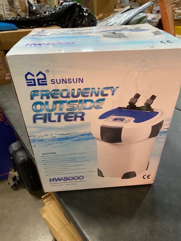 Photo 3 of SunSun HW-3000 UV 9W 5-Stage External Canister Filter 793gph, White