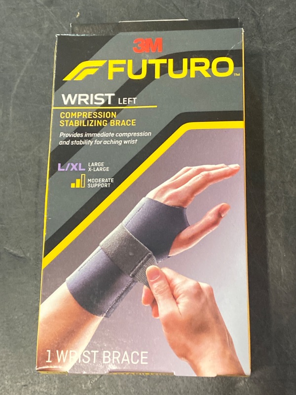 Photo 2 of Futuro Large/Extra Large Wrist Support, Left Hand, 8 1/2in., Black