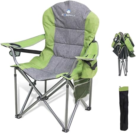 Photo 1 of LANMOUNTAIN Camping Chairs for Adults,High Back Folding Camp Chair with Cup Holder and Cooler Bag,Heavy Duty Outdoor Lawn Chairs,Perfect for Camping,Hiking,Picnics,and Beach Trips,Green