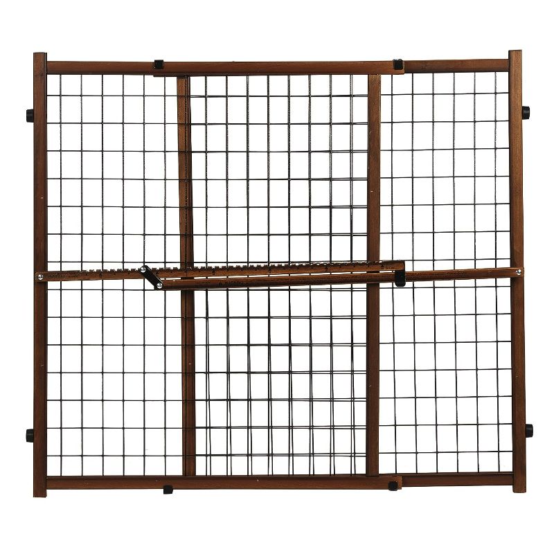 Photo 1 of Evenflo Position & Lock Tall & Wide Baby Gate, Pressure-Mounted, Farmhouse Collection
