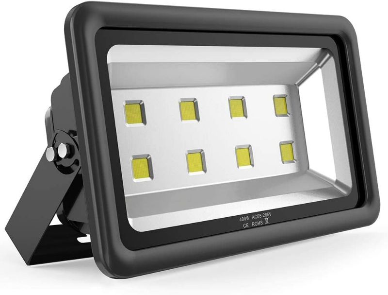 Photo 1 of SOUTHLEVY 400W Outdoor LED Flood Light, 40000LM Super Bright, 110-285V, IP66 Waterproof, 6000K Daylight White Security Lights,Lighting for Playground Yard Stadium Lawn Ball Park
