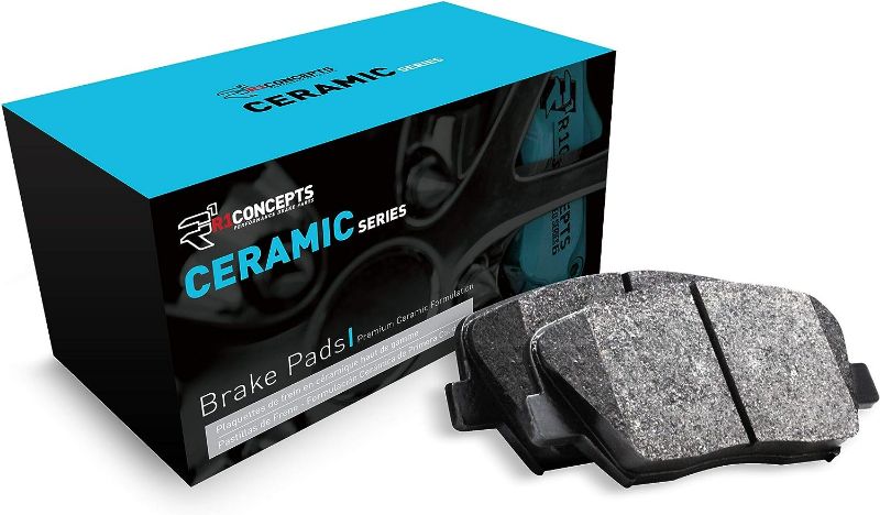 Photo 1 of R1 Concepts Rear Ceramic Series Brake Pads With Rubber Steel Rubber Shims 26-0436-00