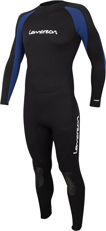 Photo 1 of Lemorecn (16 Sizes) Mens Wetsuits Jumpsuit Neoprene 3/2mm and 5/4mm Full Body Diving Suit for Men and Women- Size M