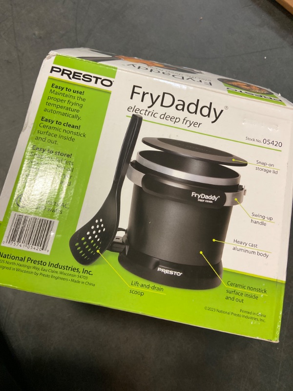 Photo 2 of Presto Fry Daddy Electric Deep Fryer