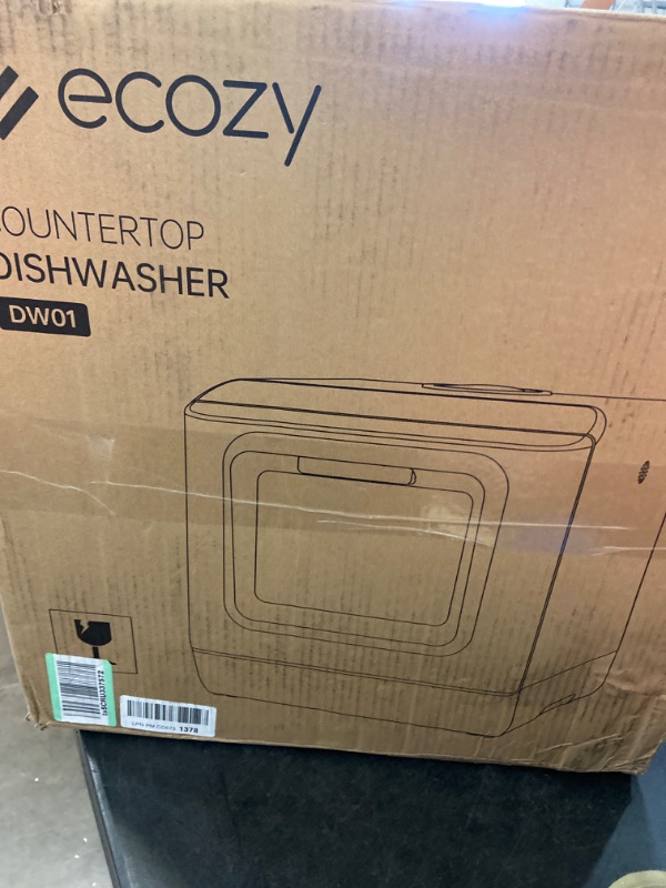 Photo 3 of ecozy Portable Dishwasher Countertop, Mini Dishwasher with a Built-in 5L Water Tank, No Hookup Needed, 6 Washing Programs, Extra Air Drying Function for Apartments, Camping and RV