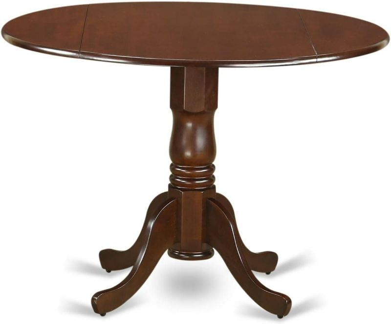 Photo 1 of East West Furniture DLT-MAH-TP Dublin Dining Room Table - a Round Solid Wood Table Top, Mahogany