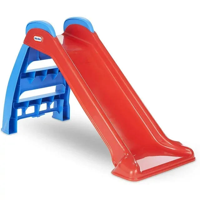 Photo 1 of Little Tikes First Slide Toddler Slide, Easy Set Up Playset for Indoor Outdoor Backyard, Easy to Store, Safe Toy for Toddler, Slip And Slide For Kids (Red/Blue)