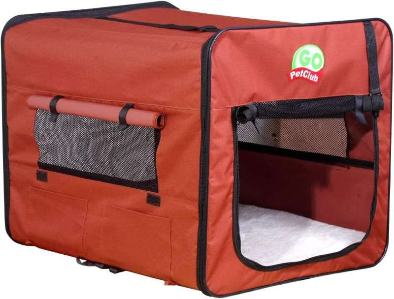 Photo 1 of Go Pet Club AB18 Soft Dog Crate, Brown - 18 in.