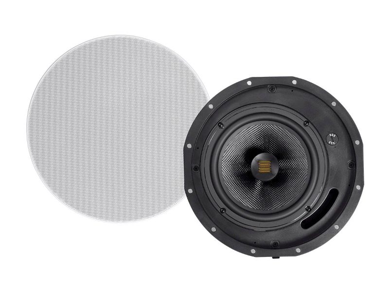 Photo 1 of Monoprice Amber Ceiling Speakers 8-inch 2-way Carbon Fiber with Ribbon Tweeter (pair) --- SOLD AS IS (NON REFUNDABLE)