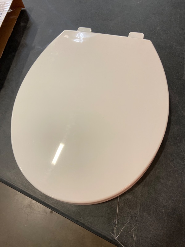 Photo 1 of Project Source Wood White Round Toilet Seat
