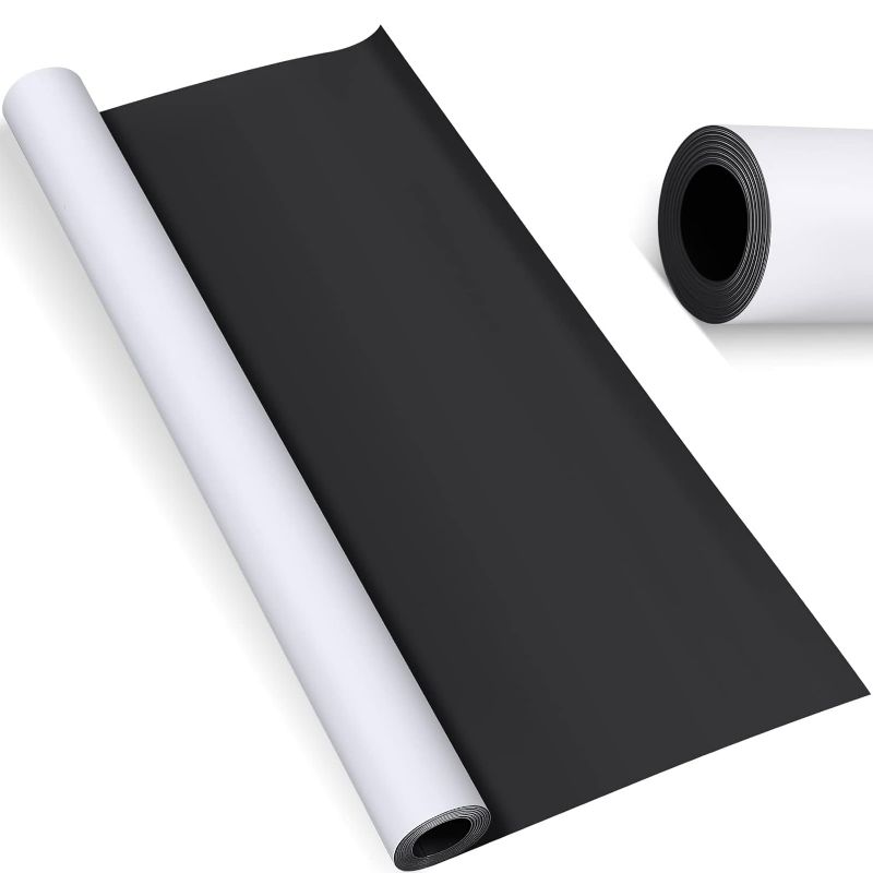 Photo 1 of Blank White Surface Magnet Sheets Magnetic Roll Printable Flexible Magnetic Vinyl Magnetic Sheet Roll Blank Magnetic Sign Sheet Safe for Vehicles, DIY Craft Projects (24 Inch x 5 Feet, 30 Mil)

