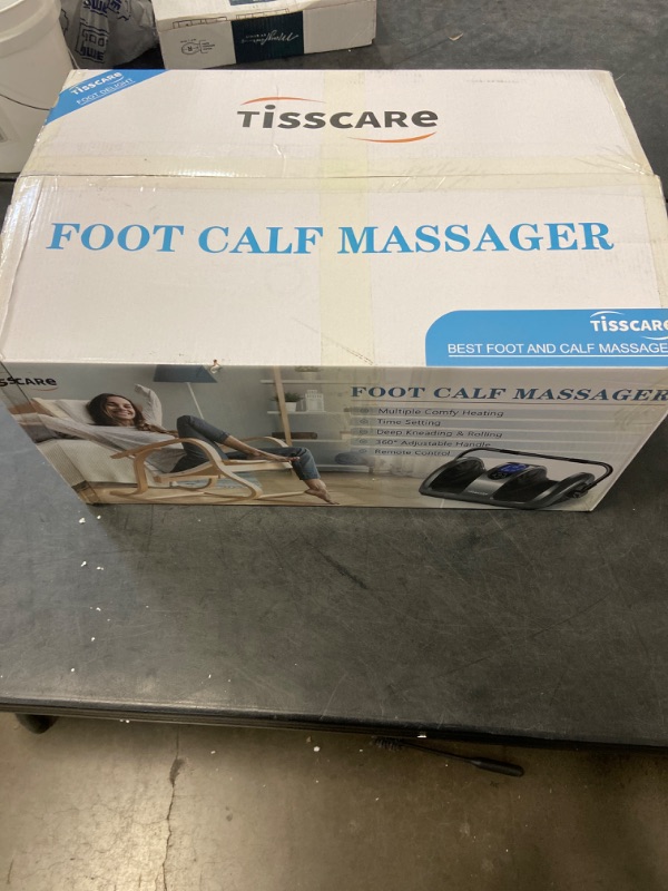 Photo 2 of TISSCARE Shiatsu Massage Foot Massager Machine - Improves Blood Flow Circulation, Deep Kneading & Tissue with Heat/Remote, Neuropathy, Plantar Fasciitis, Diabetics, Pain Relief