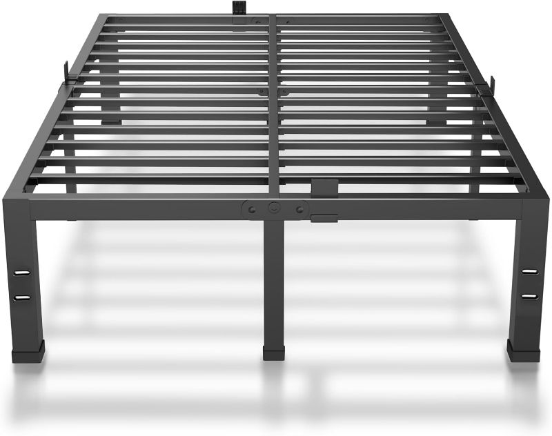 Photo 1 of Superay King Size Bed Frame - 14 Inches Heavy Duty Metal Platform Bed Frame No Box Spring Needed, Easy Assembly, Noise Free Bedframes Include Mattress Slide Stopper