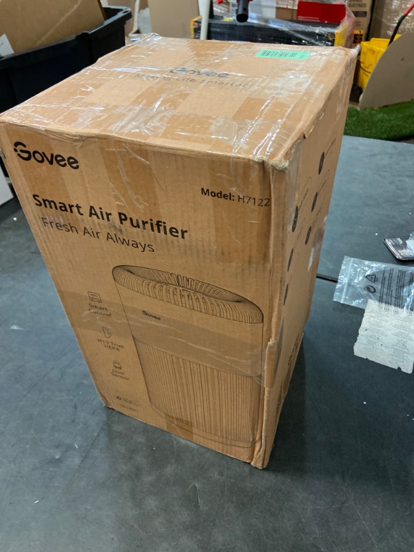 Photo 3 of Govee Air Purifiers for Home Large Room Up to 1837 Sq.Ft, WiFi Smart Air Purifier with PM2.5 Monitor for Wildfire, H13 True HEPA Air Purifier for 99.97% Smoke, Pet Hair, Odors, 24dB Large Air Purifier

