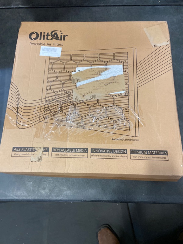 Photo 3 of OlitAir 14×14×1 MERV 8 Air Reusable ABS Frame Air Filter 7Pk For AC & Furnace
