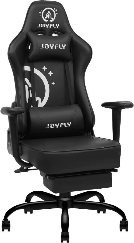 Photo 1 of ZHISHANG Computer Chair, High Back Gaming Chair for Adults Ergonomic Gamer Chair with Footrest, PC Office Chair with Headrest and Lumbar Support, Swivel Seat, 350lbs Capacity(Black)
