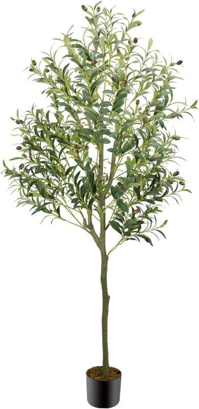 Photo 1 of Olive Tree Artificial Indoor 6FT, GTIDEA Artificial Tree Fake Tree