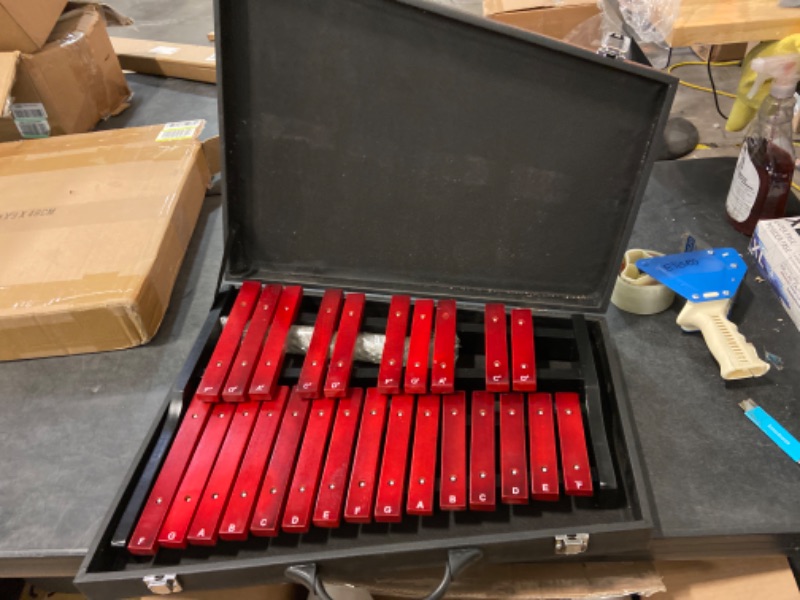 Photo 2 of 25 Note Wood Xylophone G5- G7 Wooden Glockenspiel with Mallet, Case