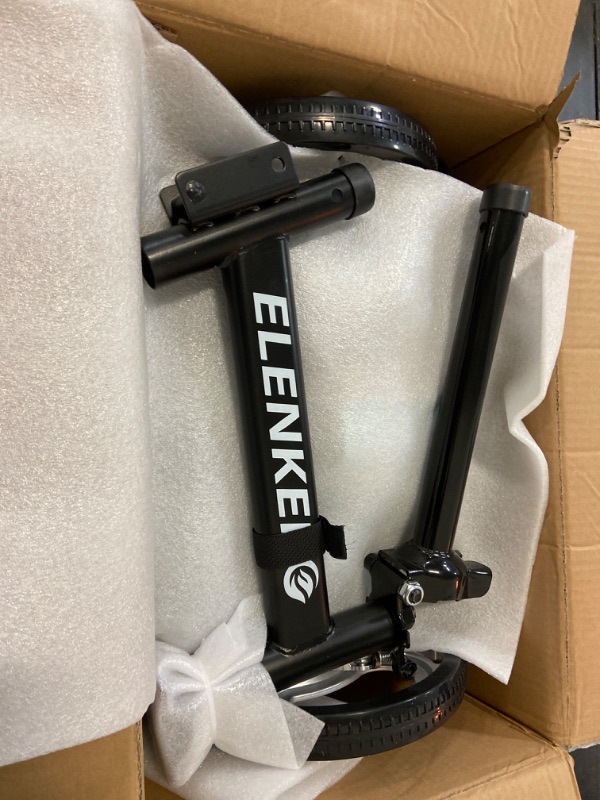 Photo 1 of ELENKER Steerable Knee Walker Deluxe Medical Scooter for Foot Injuries Compact Crutches Alternative Black