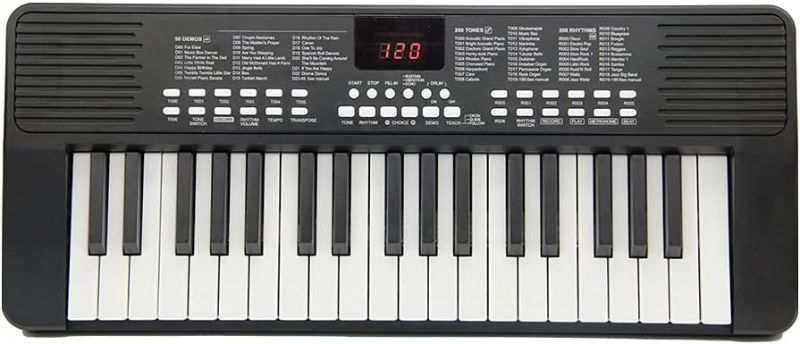 Photo 1 of SUNLP 37-Key Electronic Keyboard, Multi-Function Portable Electric Piano Keyboard With Double Speaker, Built-in Chargeable 3.7V Li-ion Battery With Microphone For Kid Beginners Portable Use