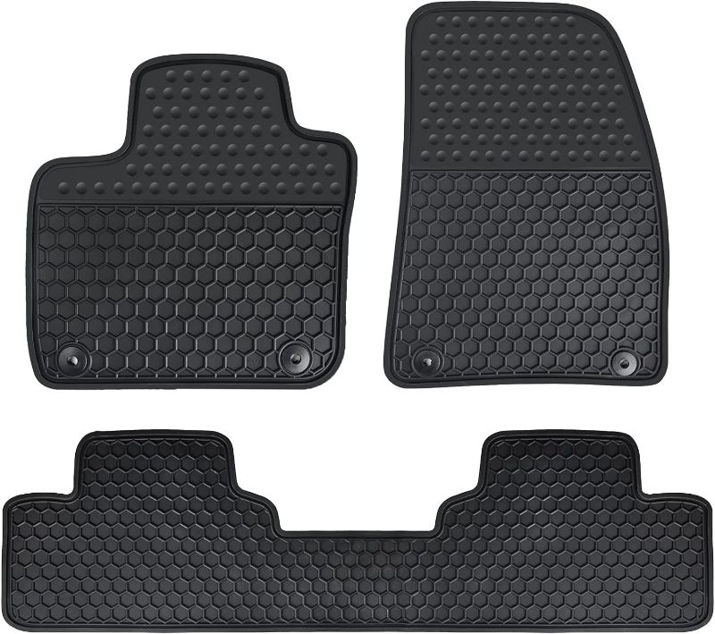 Photo 1 of Matericuo Car Floor Mats Custom Fit for 2019-2022 Volvo XC40 Black Rubber Auto Liner Mats All Weather Protection Heavy Duty Odorless