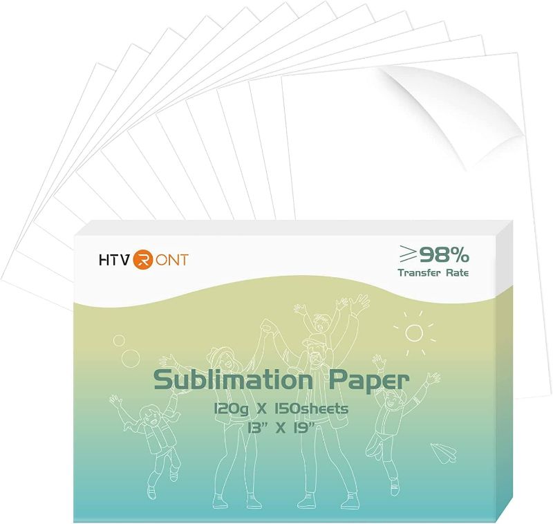 Photo 1 of HTVRONT Sublimation Paper 13x19 inches - 150 Sheets Sublimation Paper Compatible with Inkjet Printer 120g…