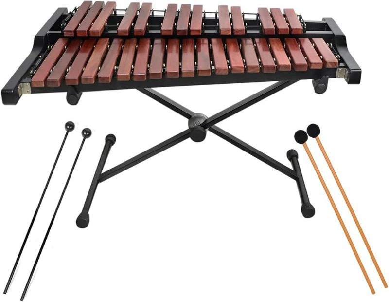 Photo 1 of s 32 Note Xylophone Professional Wooden Glockenspiel Xylophone with Mallet and Adjustable Stand