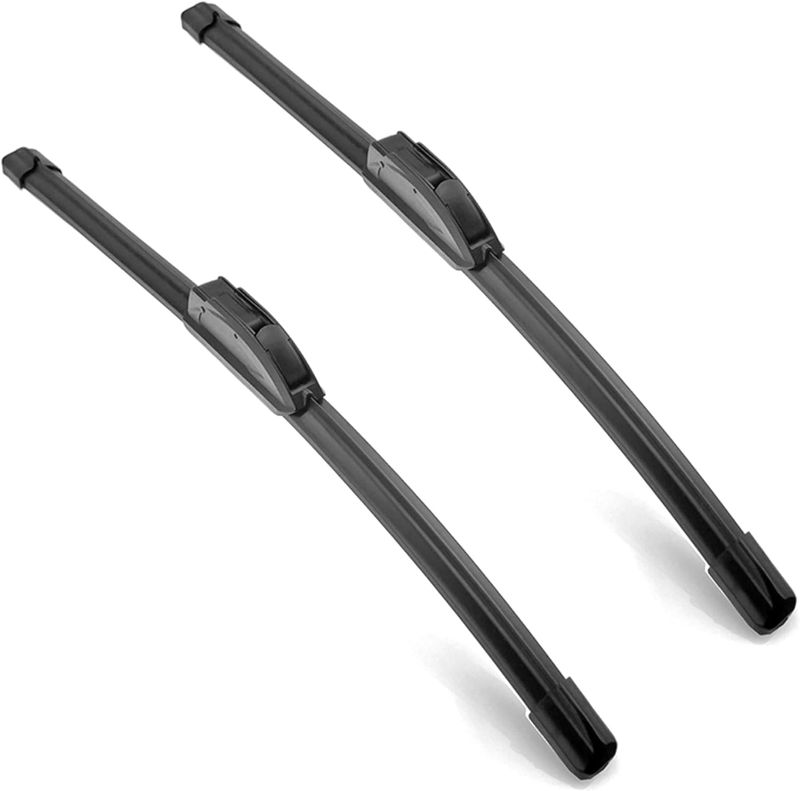 Photo 1 of 22" + 22" 3-HE Wiper Blades,Premium All-Seasons Durable Stable And Quiet OEM Quality J&U hook Front Windshield Wipers (Pack of 2)