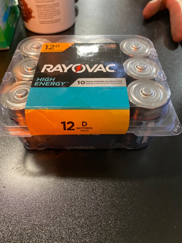 Photo 2 of Rayovac High Energy Alkaline, D Batteries, 12 Count