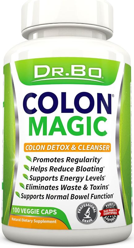 Photo 1 of Colon Cleanse Detox Formula - Natural Bowel Cleanser Pills for Intestinal Bloating & Fast Digestive Cleansing - Daily Constipation Relief Supplement Gut, Belly, Stomach - Women Men Herbal Weight Flush
